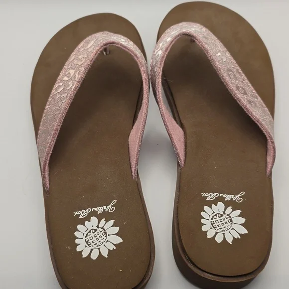 Yellow box‎ flip flops FAZIO COLOR BRONZE 8.5 MEDIUM WIDTH - Picture 3 of 6